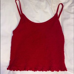 hollister cropped tank top